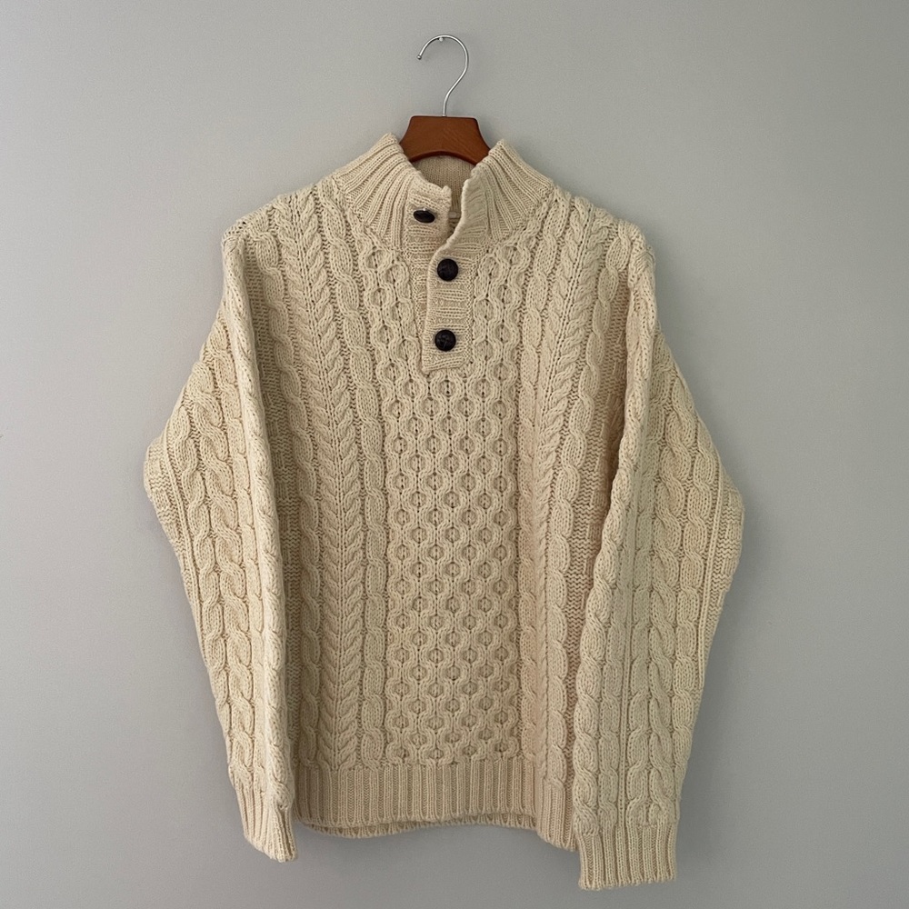 Men’s Wool Fisherman Sweater